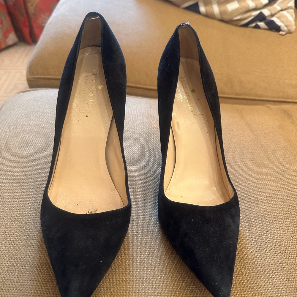 Kate Spade Black Suede Pumps / Heels